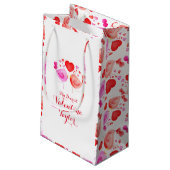 waterverf kunst liefde vogels valentijnen geschenk klein cadeauzakje (Achterkant Gekanteld)