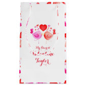 waterverf kunst liefde vogels valentijnen geschenk klein cadeauzakje (Voorkant)