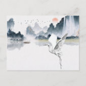 Waterverf kunst natuur landschap briefkaart (Voorkant)