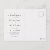 Waterverf kunst natuur landschap bruiloft uitnodig briefkaart (Achterkant)