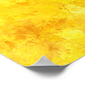 Waterverf kunst Oekraïense vlag Poster (Hoek)