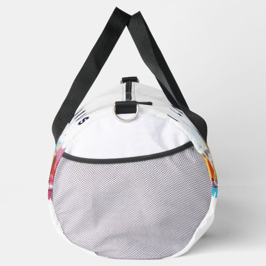 Waterverf Kunst van I love Paris Eiffeltoren Reize Plunjezak (Rechts)