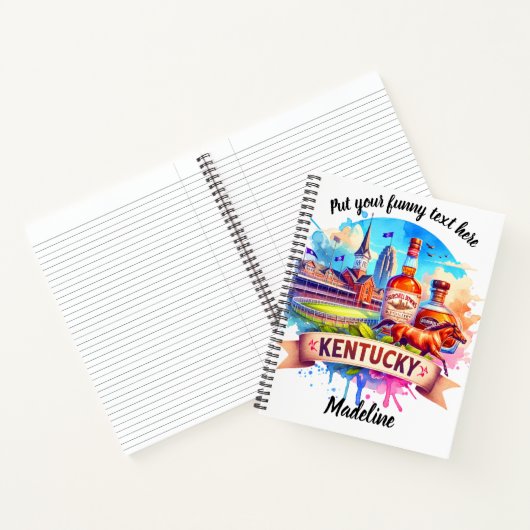 Waterverf kunst van Kentucky Notitieboek (Binnen)