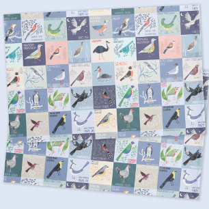 Waterverf Kunst van Vogels over de hele Wereld Kussensloop
