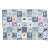 Waterverf Kunst van Vogels over de hele Wereld Kussensloop (Voorkant)