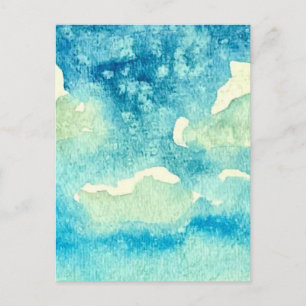 Waterverf Kunst van Wolken Briefkaart