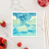 Waterverf Kunst van Wolken Servet (Insitu)