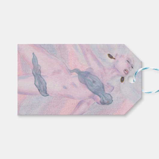 Waterverf kunst Venus godin liefde geestesdesign Cadeaulabel (Voorkant (Horizontaal))