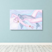 Waterverf kunst Venus godin liefde geestesdesign Canvas Afdruk (Insitu (Houten vloer))