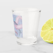 Waterverf kunst Venus godin liefde geestesdesign Shot Glas (Rechts)