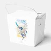 Waterverf Kunst werkt met Birds Bedankdoosjes (Achterkant)