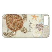 Waterverf Kunst Zee Schelpschelpen voor kustvaart Case-Mate iPhone Case (Achterkant (Horizontaal))