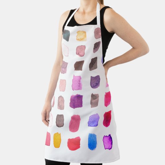 Waterverf kunstenaar kleurrijk schort (Insitu)