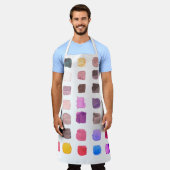 Waterverf kunstenaar kleurrijk schort (Gedragen)