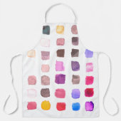 Waterverf kunstenaar kleurrijk schort (Voorkant)