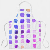 Waterverf kunstenaar Paars Schort (Voorkant)