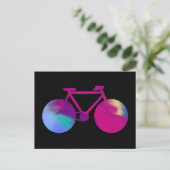 waterverf kunstfiets briefkaart (Staand voorkant)