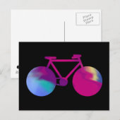 waterverf kunstfiets briefkaart (Voorkant / Achterkant)