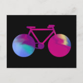 waterverf kunstfiets briefkaart (Voorkant)