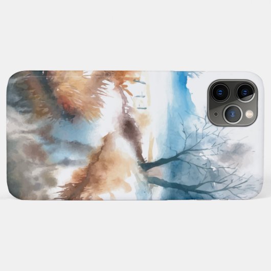 Waterverf kunstlandschap Case-Mate iPhone case (Achterkant (horizontaal))