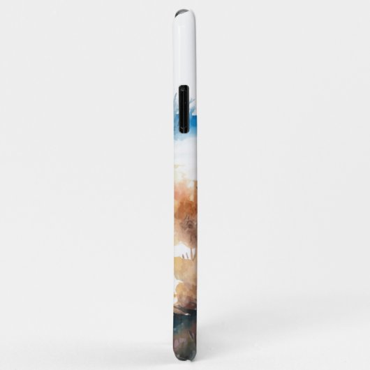 Waterverf kunstlandschap Case-Mate iPhone case (Achterkant/rechts)