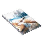 Waterverf kunstlandschap notitieboek (Rechterzijde)