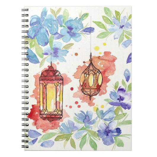 Waterverf kunstlantaarns notitieboek (Voorkant)