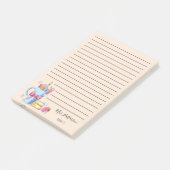 Waterverf kunstleraar regeerde post-it notities post-it® notes (Schuin)