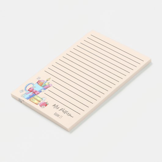 Waterverf kunstleraar regeerde post-it notities post-it® notes (Schuin)