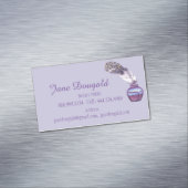 Waterverf Kunstmatige doezelpen Klassieke notaris Magnetisch Visitekaartje (Voorbeeld)