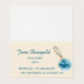 Waterverf Kunstmatige doezelpen Klassieke notaris Visitekaartje (Buitenkant ongevouwen)