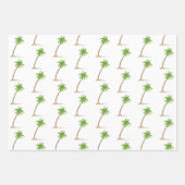 Waterverf Kunstpalmboombekken Tropisch Inpakpapier Vel (Voorkant 2)