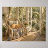 Waterverf Kunstprint 'Sunlit Slumber' Poster (Voorkant)