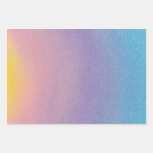 Waterverf Kunstschildklierondergrond Vervulling Inpakpapier Vel (Voorkant 3)