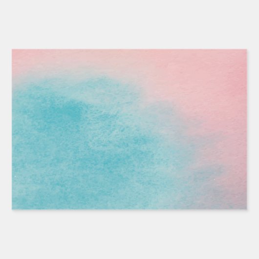 Waterverf Kunstschildklierondergrond Vervulling Inpakpapier Vel (Voorkant 2)