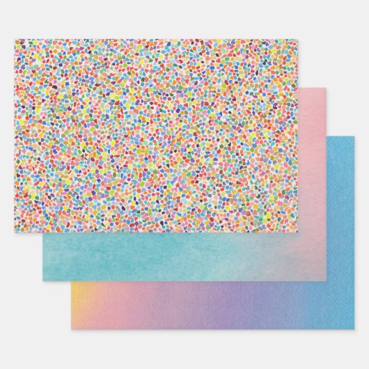 Waterverf Kunstschildklierondergrond Vervulling Inpakpapier Vel (Set)