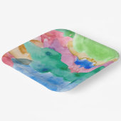 WATERVERF KUNSTWERK PAPIEREN BORDJE (Gebogen)