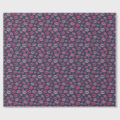 Waterverf Kusses Gift Wrap Cadeaupapier (Vlak)