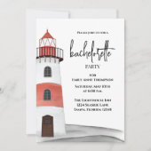 Waterverf Kust Bachelorette Party Custom Kaart (Voorkant)