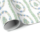 Waterverf kust kerstbomen cadeaupapier (Rol Hoek)