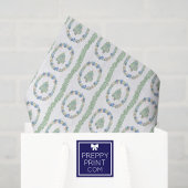 Waterverf kust kerstbomen tissuepapier