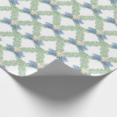 Waterverf kust kust kerstkrans cadeaupapier (Hoek)