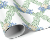 Waterverf kust kust kerstkrans cadeaupapier (Rol Hoek)