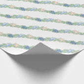 Waterverf kust kust kerstkrans cadeaupapier (Hoek)