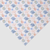 Waterverf kust kust kerstschelpen tissuepapier (Detail)