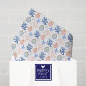 Waterverf kust kust kerstschelpen tissuepapier