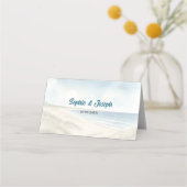 Waterverf Kust New England Wedding RSVP Reageer Plaatskaartje (Achterkant)