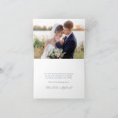 Waterverf kust oester bruiloft bedankkaart (Binnen)