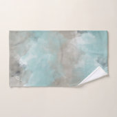 Waterverf kust strand kleuren monogrammed bad handdoek (Handdoek)