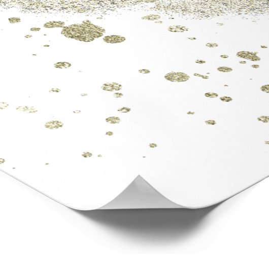 Waterverf Kustbegroting Foto Bruiloft Poster (Hoek)